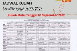 Jadwal Kuliah Ganjil 2022