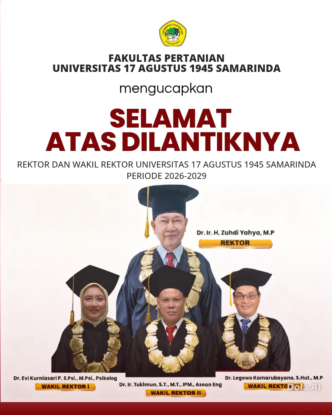 Ucapan Selamat Rektor 2026 FP